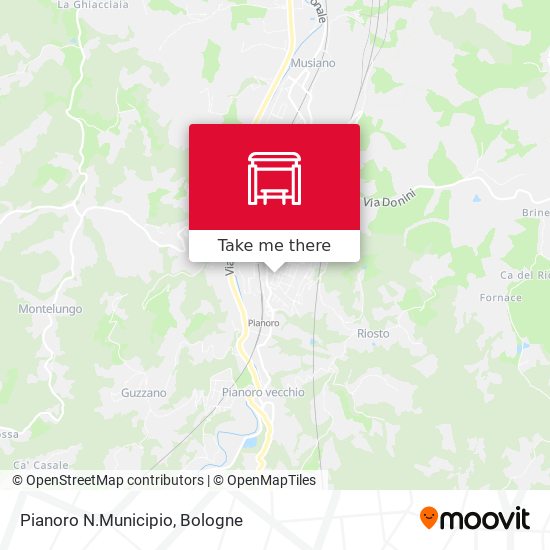Pianoro N.Municipio map