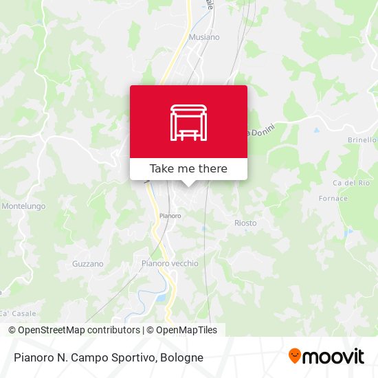 Pianoro N. Campo Sportivo map