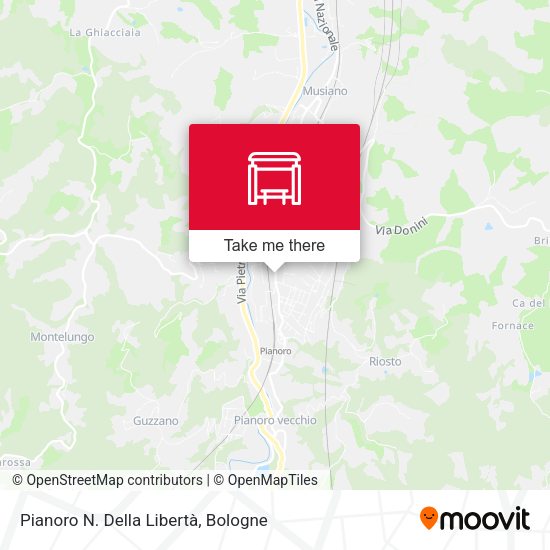 Pianoro N. Della Libertà map