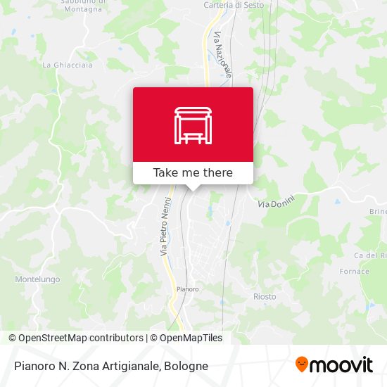 Pianoro N. Zona Artigianale map
