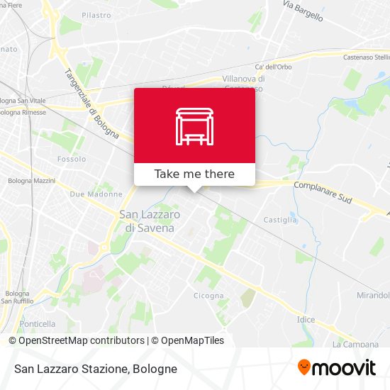San Lazzaro Stazione map