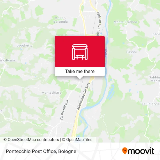 Pontecchio Post Office map