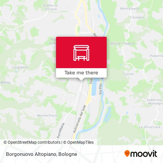 Borgonuovo Altopiano map