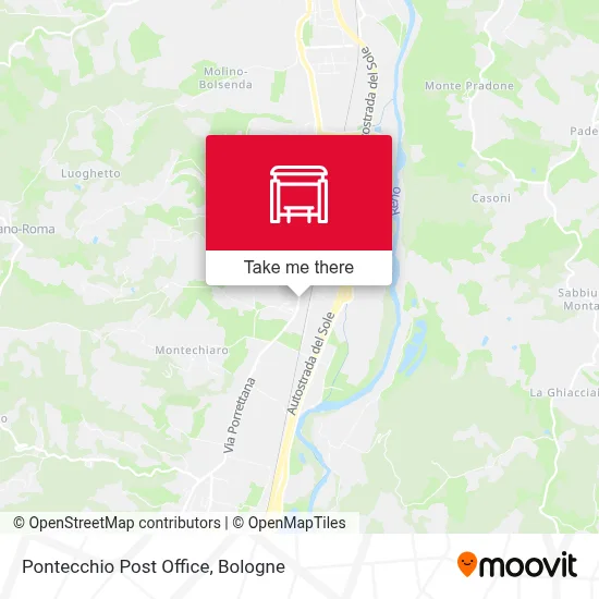 Pontecchio Post Office map
