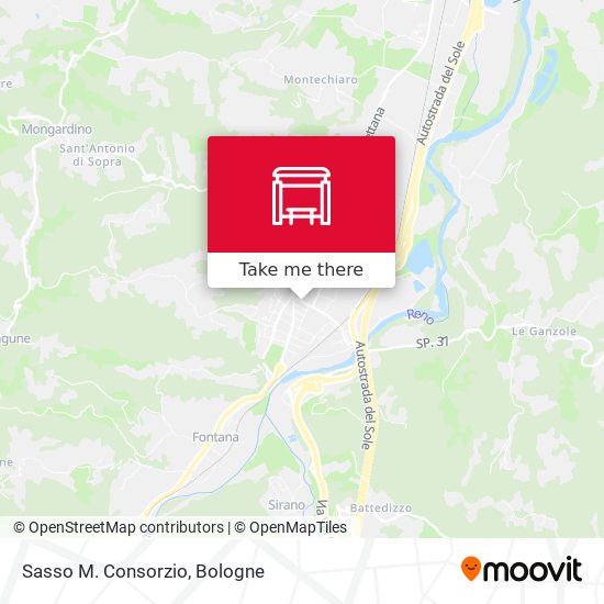 Sasso M. Consorzio map