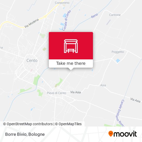 Borre Bivio map