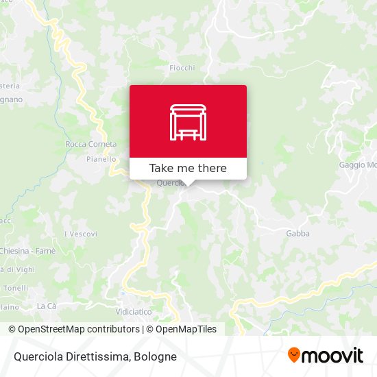 Querciola Direttissima map