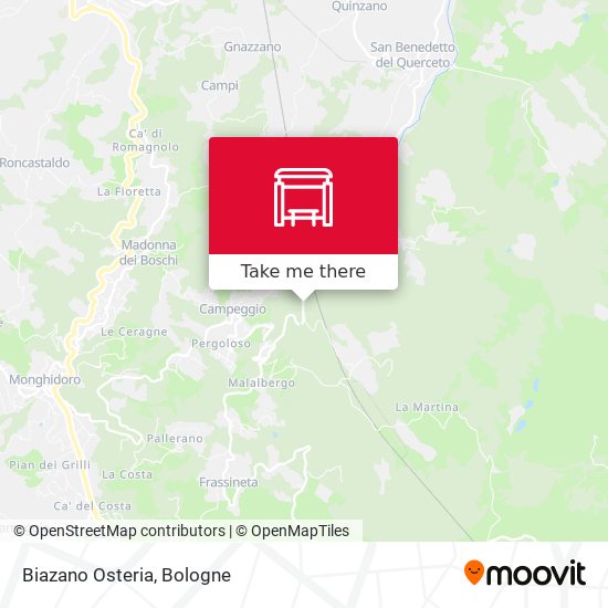 Biazano Osteria map