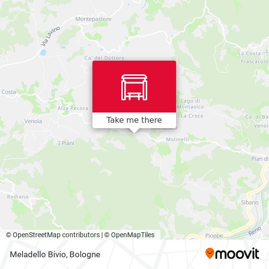 Meladello Bivio map