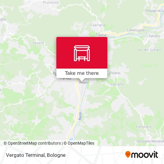 Vergato Terminal map