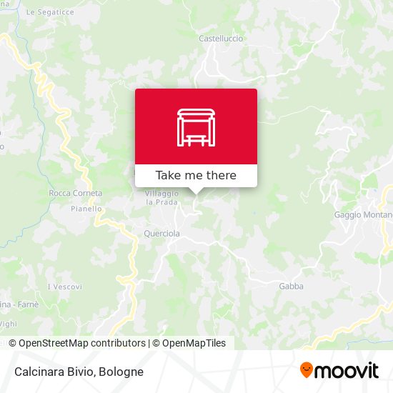 Calcinara Bivio map