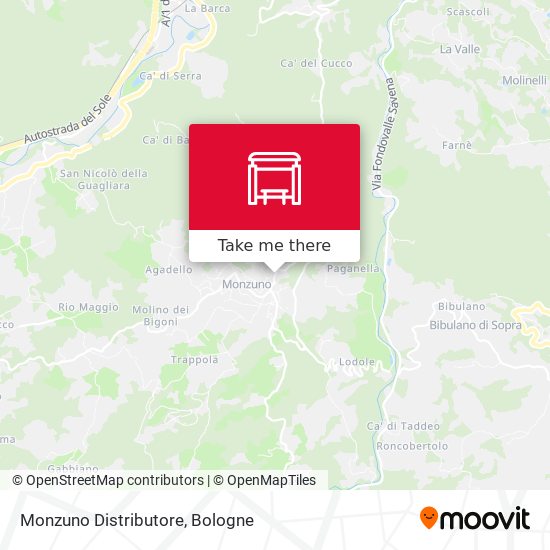 Monzuno Distributore map