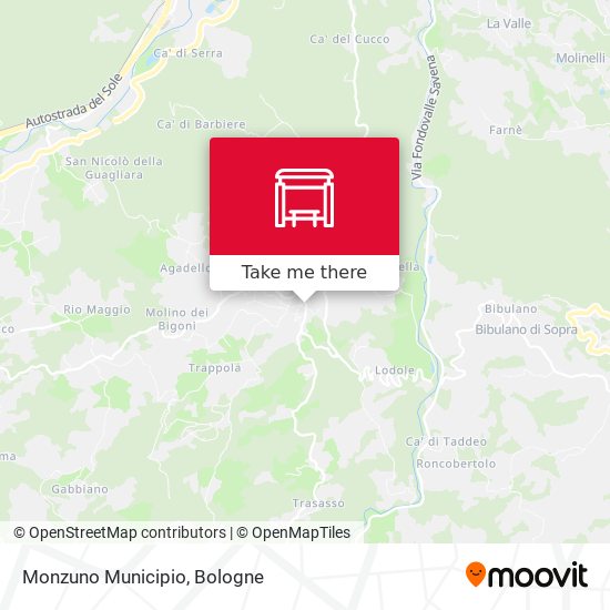 Monzuno Municipio map