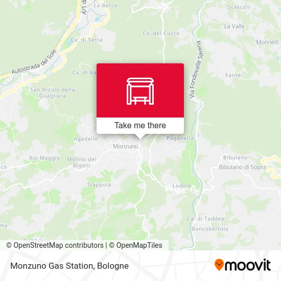 Monzuno Gas Station map