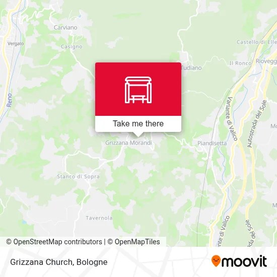 Grizzana Church map