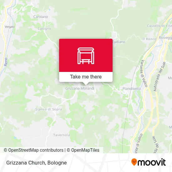 Grizzana Church map