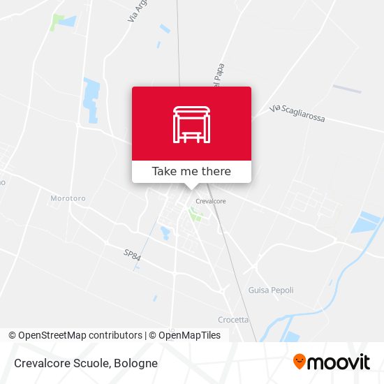 Crevalcore Scuole map