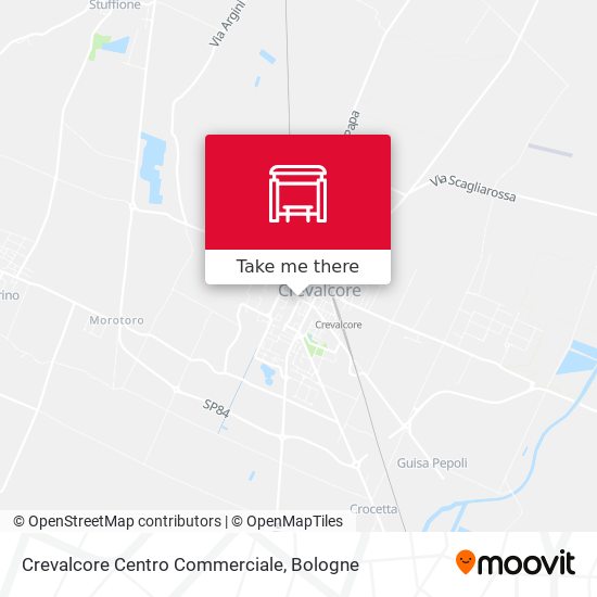 Crevalcore Centro Commerciale map