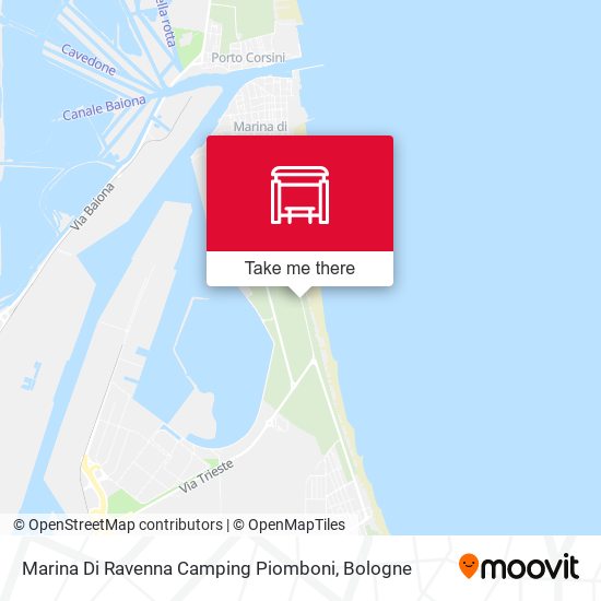 Marina Di Ravenna Camping Piomboni map