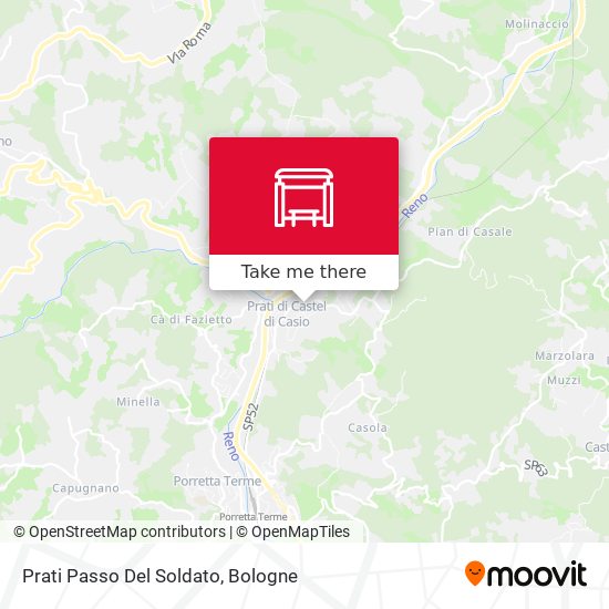 Prati Passo Del Soldato map