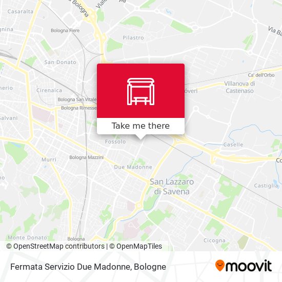 Fermata Servizio Due Madonne map