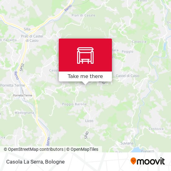 Casola La Serra map