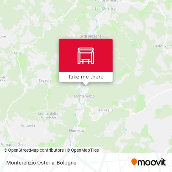Monterenzio Osteria map