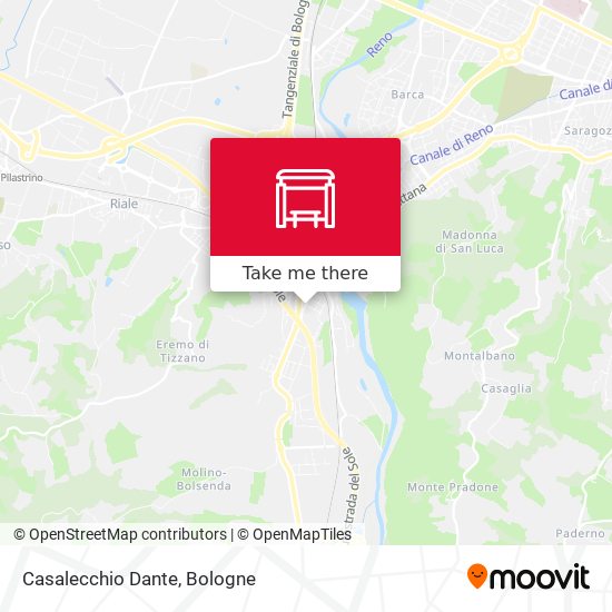 Casalecchio Dante map