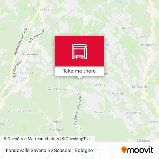 Fondovalle Savena Bv Scascoli map