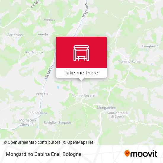 Mongardino Cabina Enel map