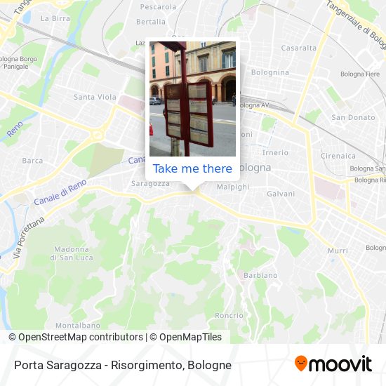 Porta Saragozza - Risorgimento map
