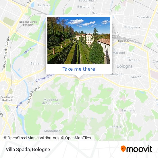 Villa Spada map