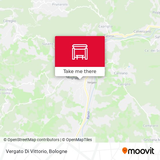 Vergato Di Vittorio map