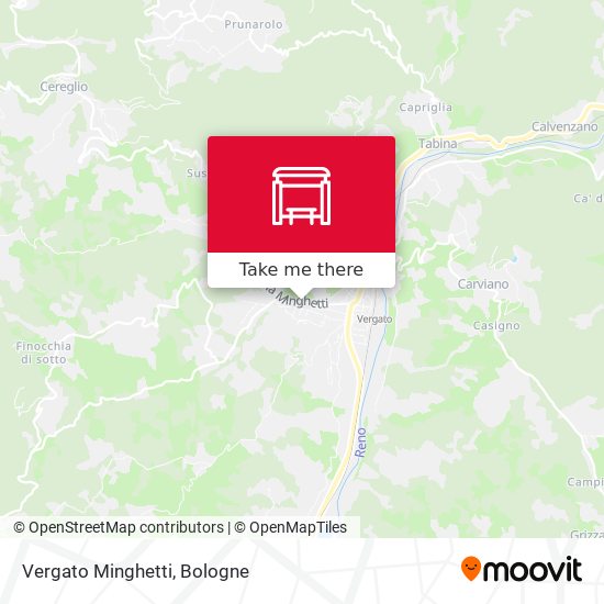 Vergato Minghetti map