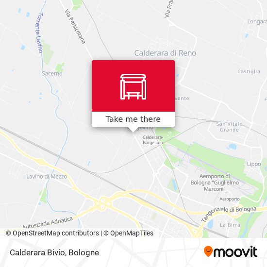 Calderara Bivio map