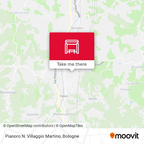 Pianoro N. Villaggio Martino map