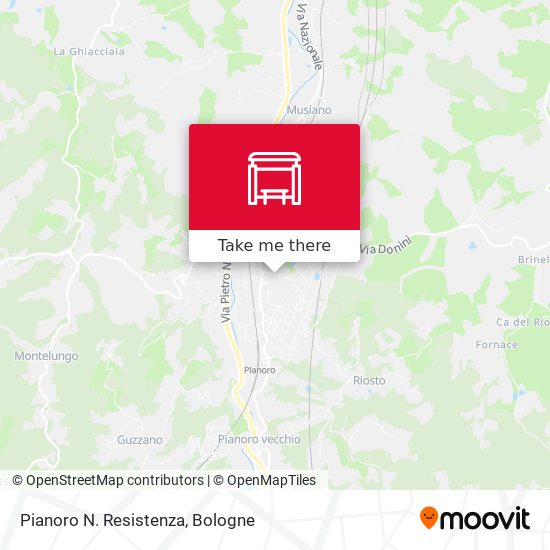 Pianoro N. Resistenza map