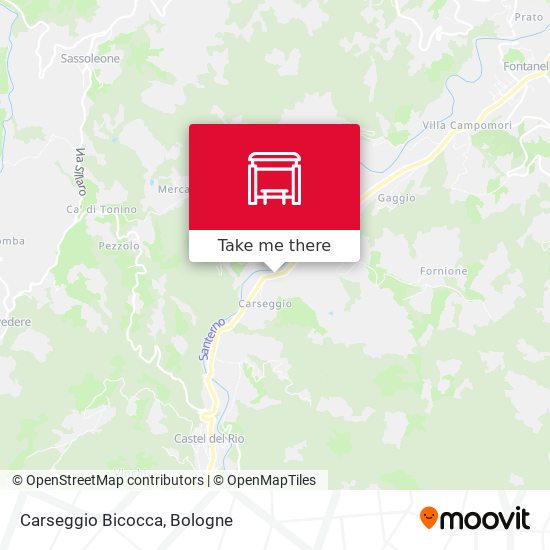 Carseggio Bicocca map
