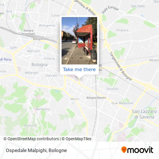 Ospedale Malpighi map