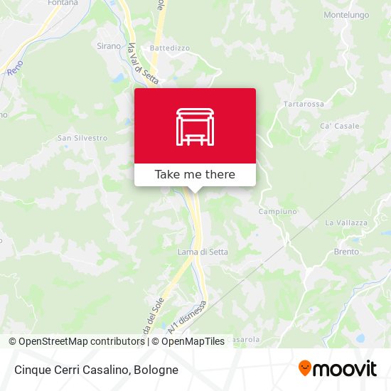 Cinque Cerri Casalino map