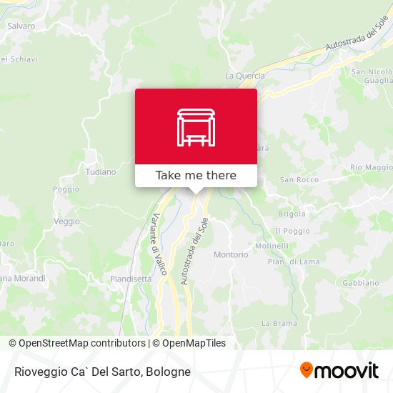 Rioveggio Ca` Del Sarto map