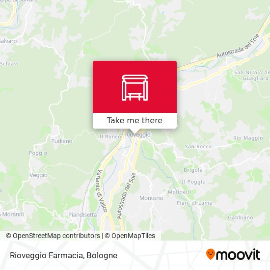 Rioveggio Farmacia map