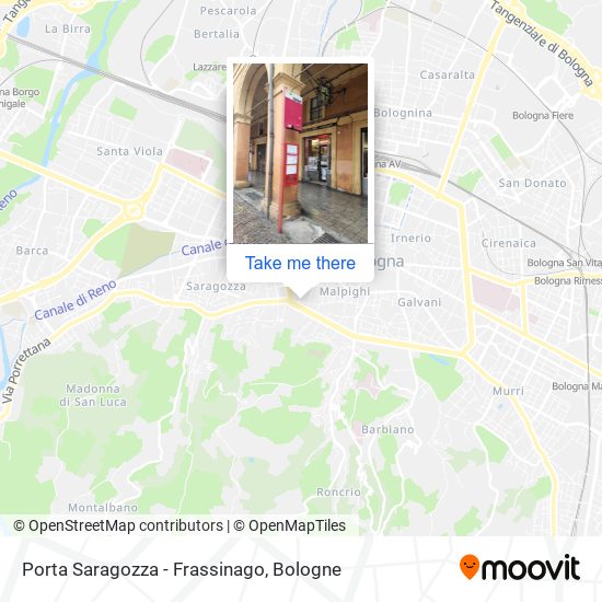 Porta Saragozza - Frassinago map