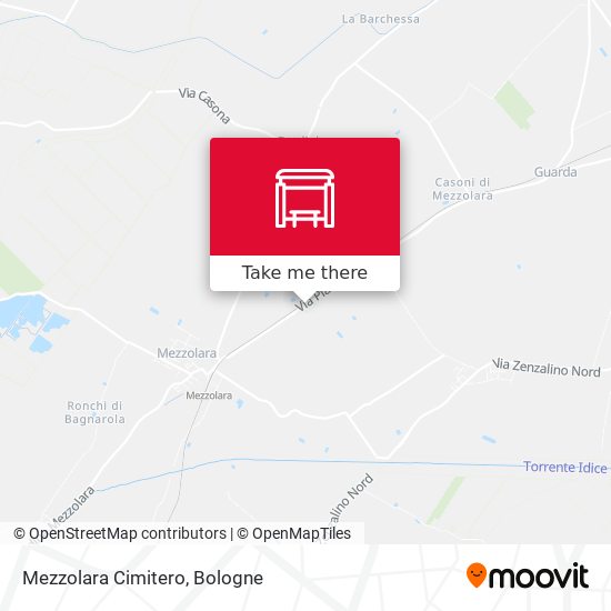 Mezzolara Cimitero map