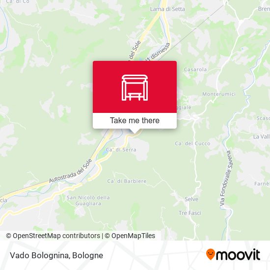 Vado Bolognina map