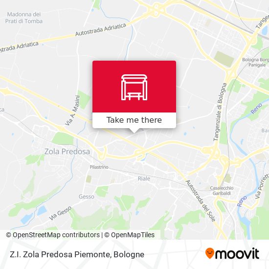Z.I. Zola Predosa Piemonte map