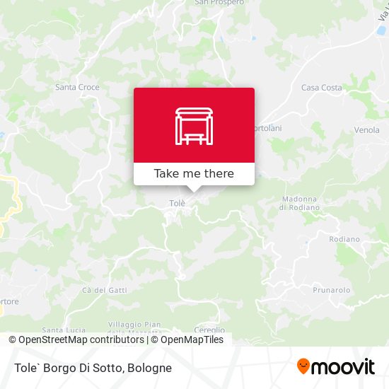 Tole` Borgo Di Sotto map