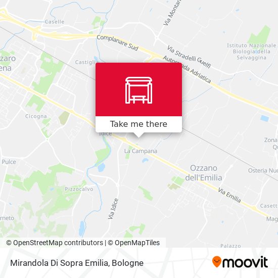 Mirandola Di Sopra Emilia map
