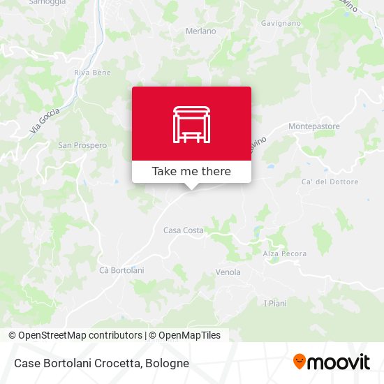 Case Bortolani Crocetta map