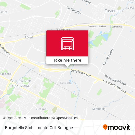 Borgatella Stabilimento Cdl map